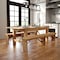 Flash Furniture Rectangle 40 in W, 84 in L, 30 in H, Pine Wood, Pinus Glabra, Steel, Light Natural XA-F-84X40-LN-GG - alternate 1